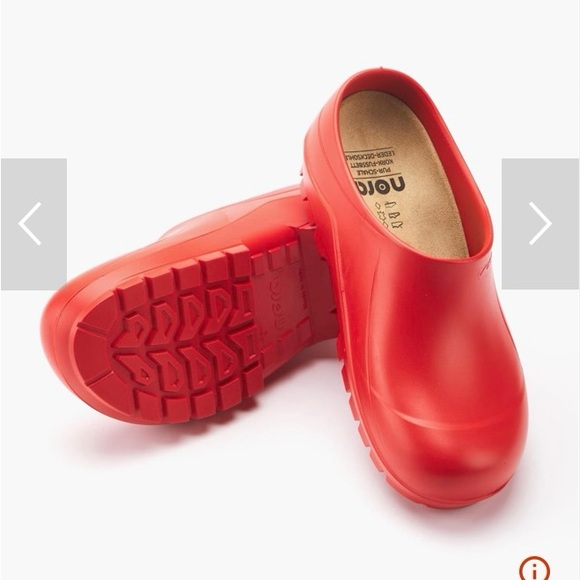 Nora Red European Garden Clogs Size 39/6 Womens - Picture 4 of 5